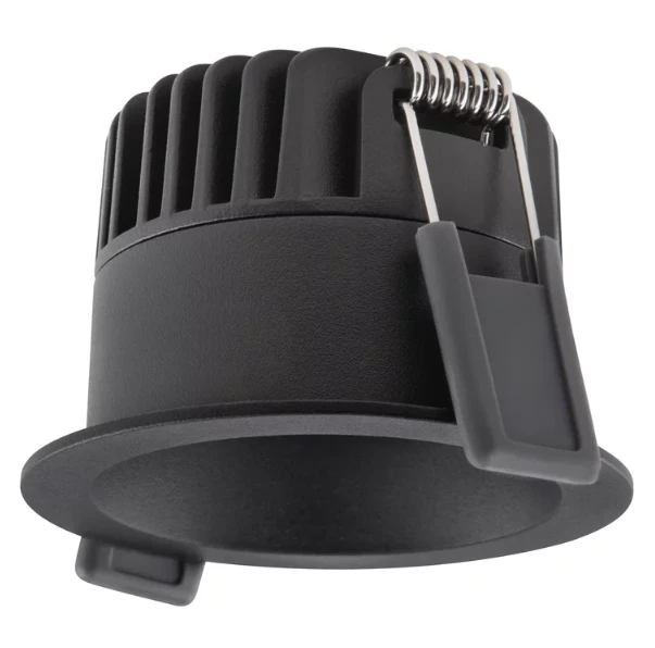 Ledvance 4/6/8W LED įleidžiamas šviestuvas, juodas, 3000K, IP44, dimeriuojamas