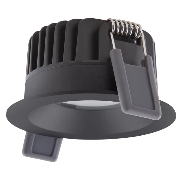 Ledvance 4/6/8W LED įleidžiamas šviestuvas, juodas, 3000K, IP44, dimeriuojamas