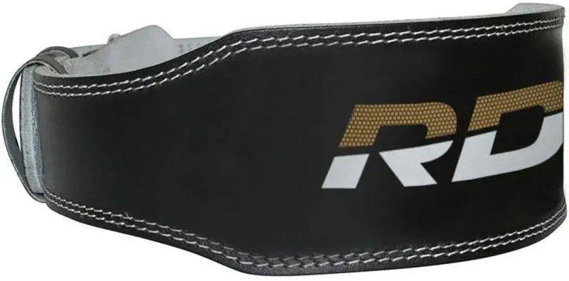 4" AUKsinės odos kultūrizmo diržas treniruotėms - RDX S