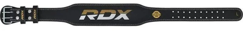 4" AUKsinės odos kultūrizmo diržas treniruotėms - RDX S