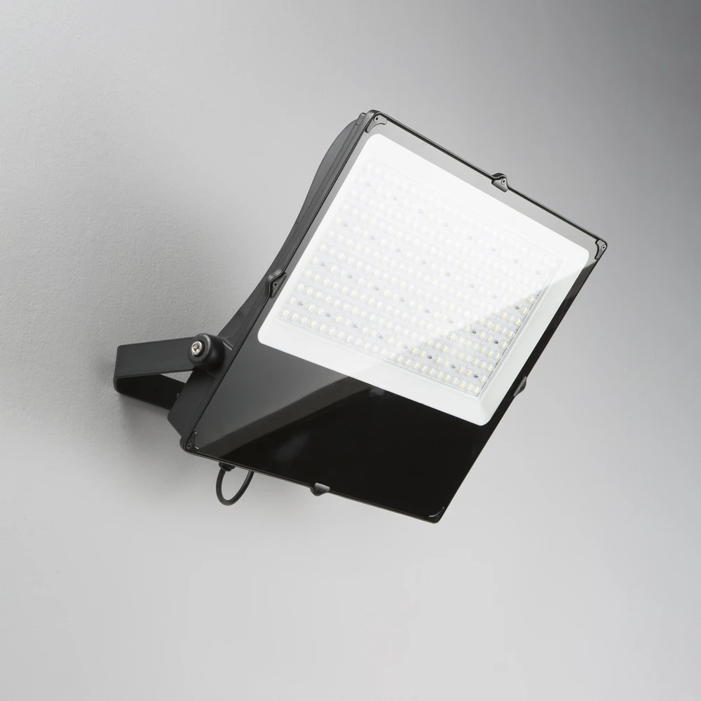 400W LED prožektorius GIOVE, juodas, 6000K, IP66