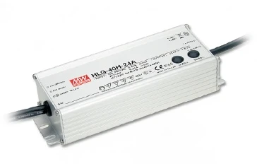 Impulsinis maitinimo šaltinis LED 24V 1.67A PFC, valdomas IP67 Mean Well