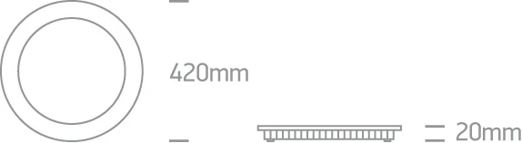 40W LED įleidžiama panelė, balta, 3000K, 10140F/W/W