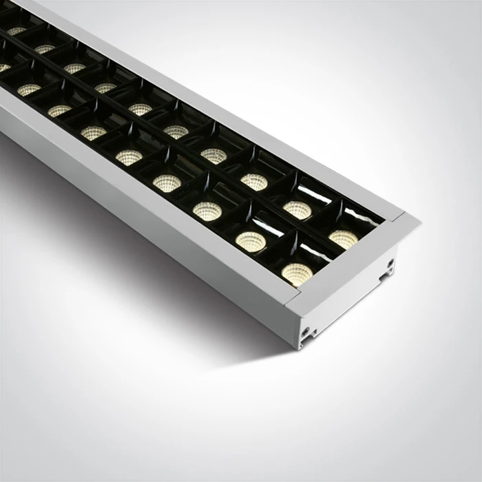 40W LED įleidžiamas linijinis šviestuvas, baltas, 3000K, 38150BR/W/W