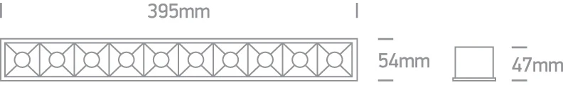 40W LED įleidžiamas šviestuvas, baltas, 3000K, 50006B/W/W