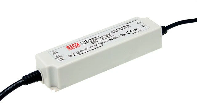 40W LED impulsinis maitinimo šaltinis MEAN WELL, 42V, 0.96A, PFC, IP67