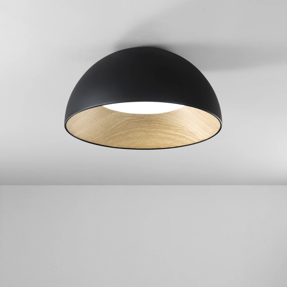 40W LED lubinis šviestuvas COCO, juodas, CCT