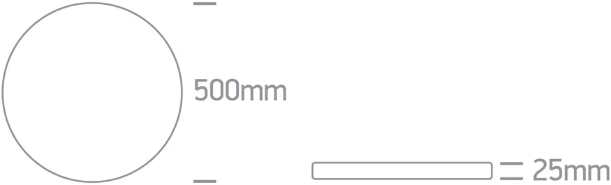 40W LED lubinis šviestuvas, juodas, 2700/3200/4000K, dimeriuojamas, 62006CD/B/V