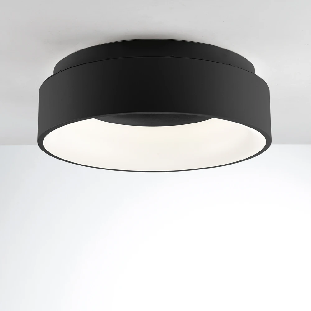 40W LED lubinis šviestuvas NOAH, juodas, CCT