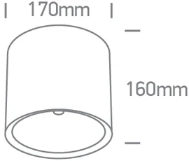 Lubinis šviestuvas 40W LED lubinis vidaus/lauko šviestuvas, baltas, 3000/3500/4000K, IP65, 67540E/W/V