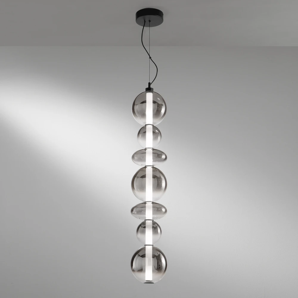 40W LED pakabinamas šviestuvas KEMET, juodas, 3000K