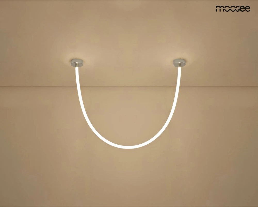 40W LED pakabinamas šviestuvas LASSO 200 SMART, sidabro sp., 3000/4000K