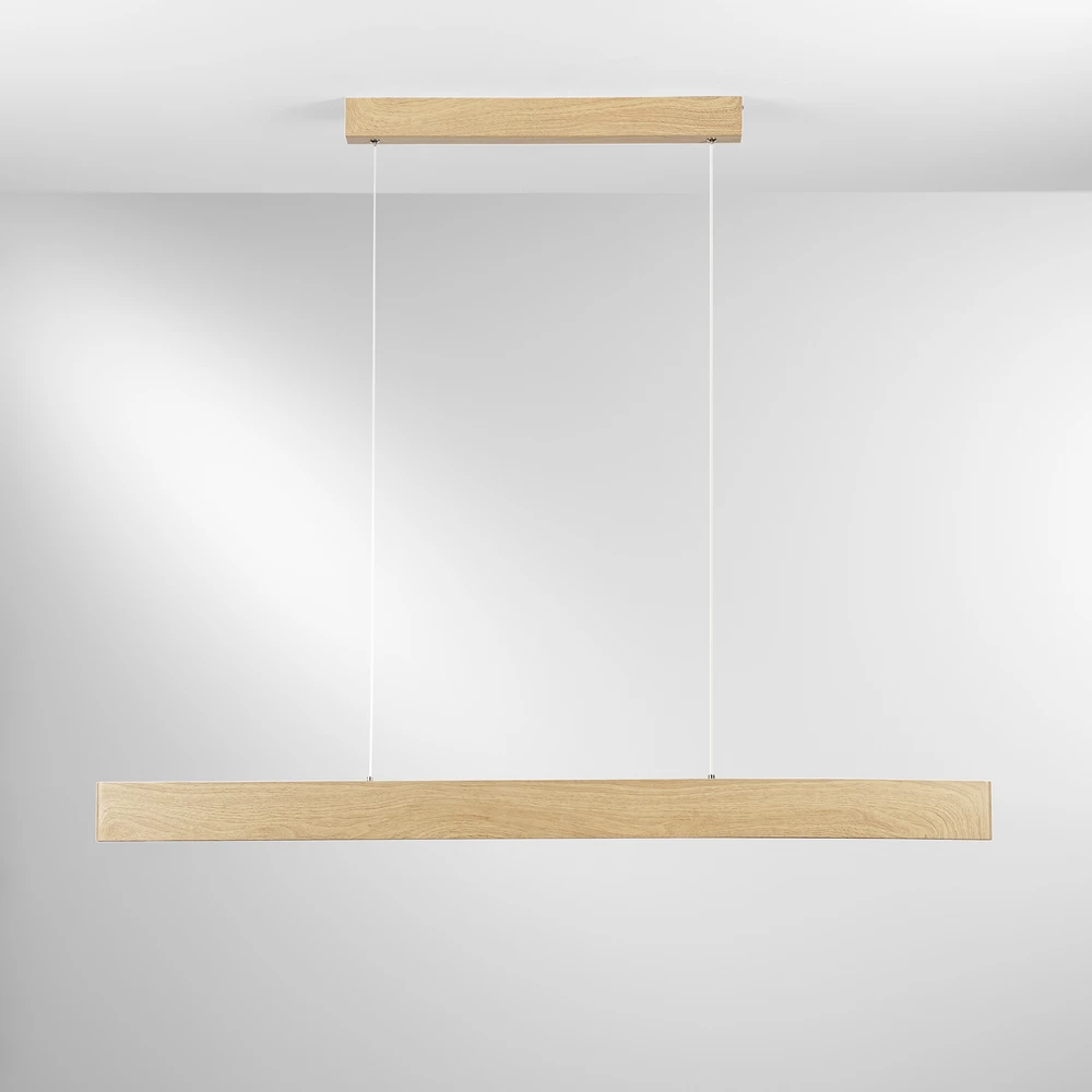 40W LED pakabinamas šviestuvas NAVEL, medžio sp., CCT