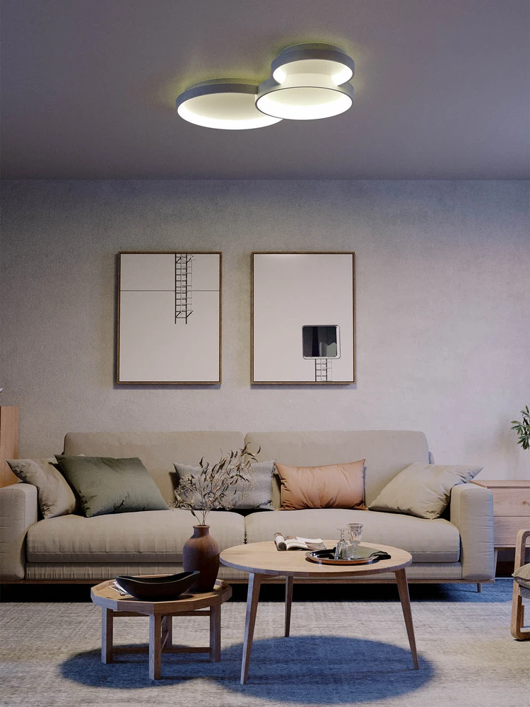 40W LED paviršinis lubinis šviestuvas COMBI, matinės aukso sp., 3000/4000/6000K, dimeriuojamas