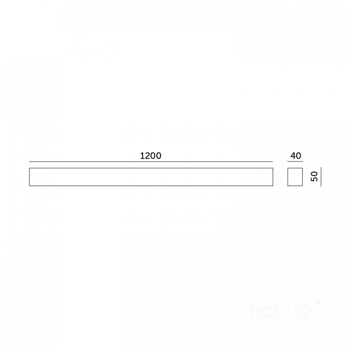 Pakabinamas šviestuvas 40W LED paviršinis/pakabinamas linijinis šviestuvas KOLINE GO PROFESSIONAL, baltas, 3000/4000/6500K