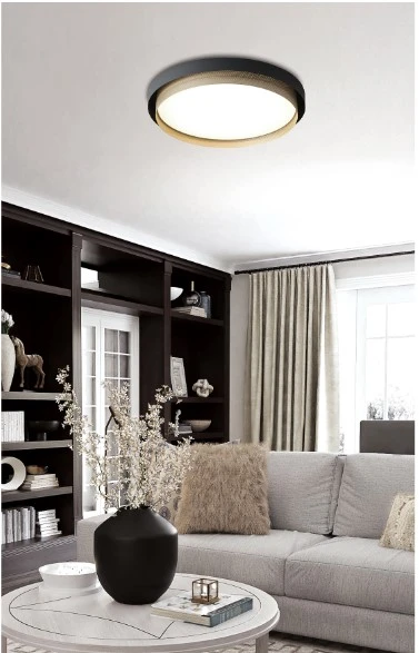 Lubinis šviestuvas 40W LED paviršinis šviestuvas ADRIANA, juodas/šampano sp., 3000K, 4292600