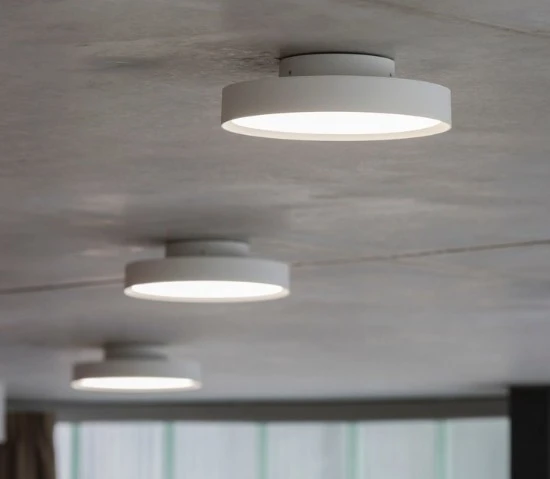 Lubinis šviestuvas 40W LED paviršinis šviestuvas SKY 5, baltas, 3000K, dimeriuojamas