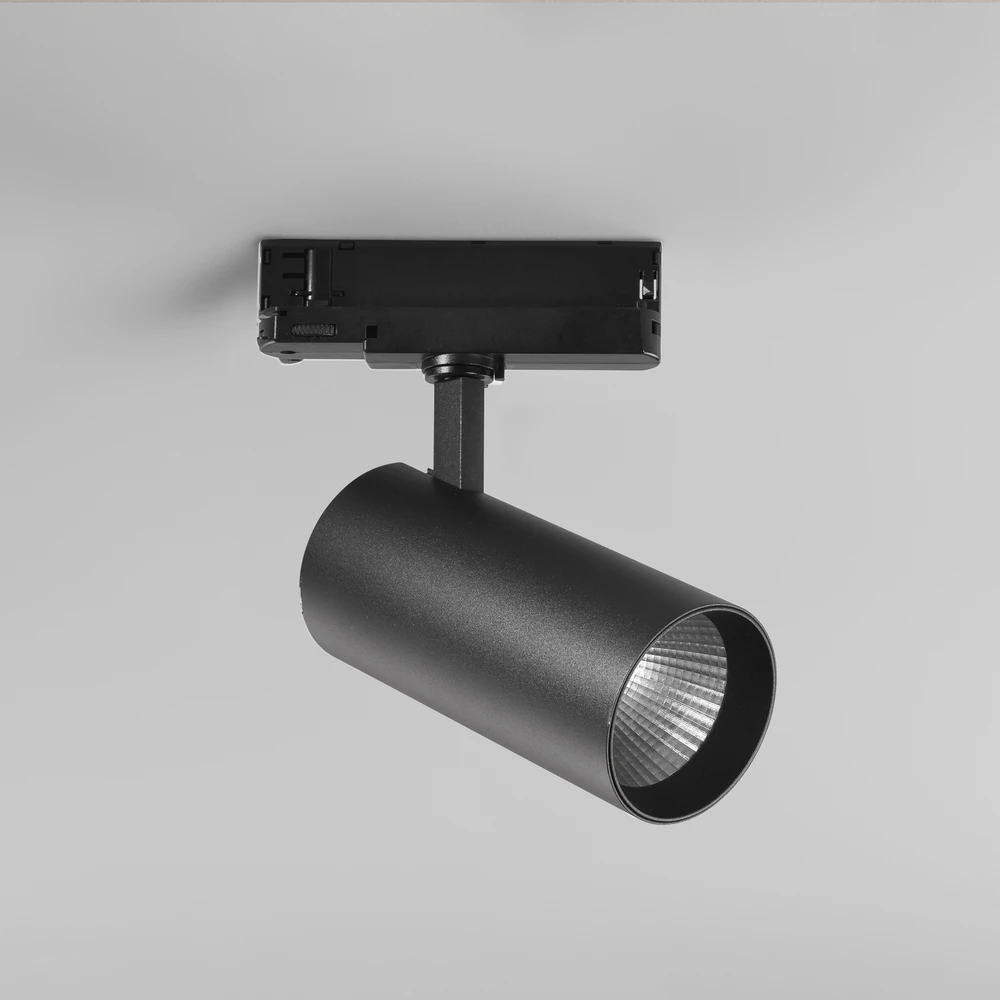 40W LED trifazis bėginis šviestuvas PLANE, juodas, CCT