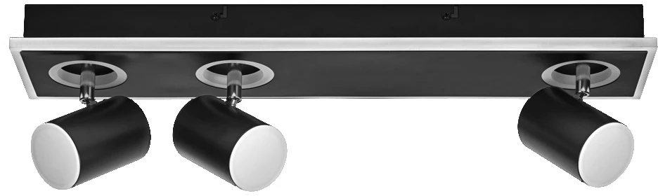 Lubinis šviestuvas 41W LED paviršinis šviestuvas SPOT MARS, juodas, 3000K