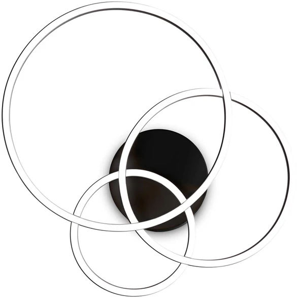 Ideal Lux Lubinis šviestuvas Frame Pl Cerchio Nero