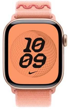 „Apple“ 42 mm „Alpenglow Rožinė Nike Sport Loop“ laikrodis