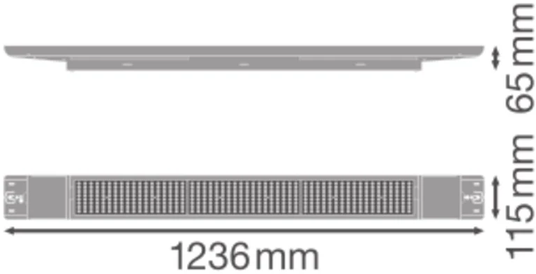 42W LED linijinis šviestuvas LB FLEX, baltas, 4000K, 120cm