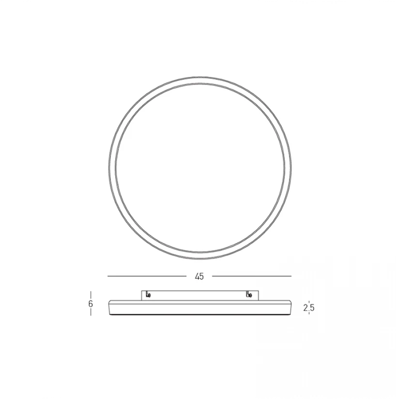 42W LED lubinis šviestuvas, juodas, 2700/3200/4000K, DALI, 25198