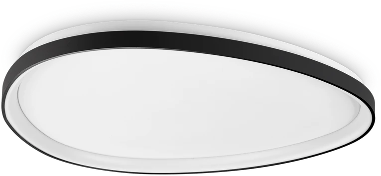Lubinis šviestuvas Ideal Lux 42W LED paviršinis šviestuvas GEMINI, juodas, 3000K, dimeriuojamas, 328980