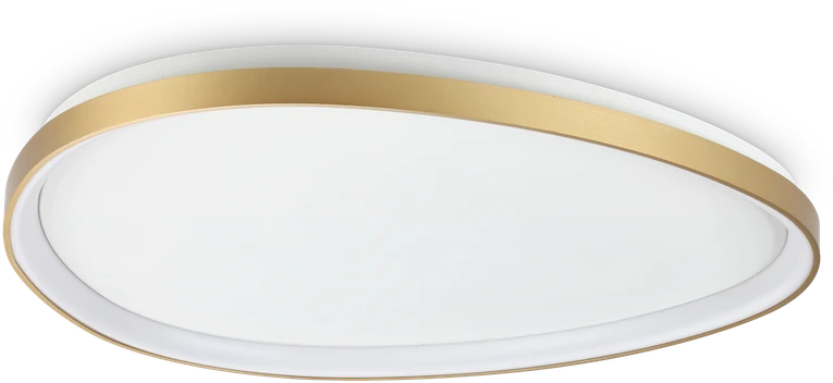 Lubinis šviestuvas Ideal Lux 42W LED paviršinis šviestuvas GEMINI, žalvario sp., 3000K, dimeriuojamas, 329260