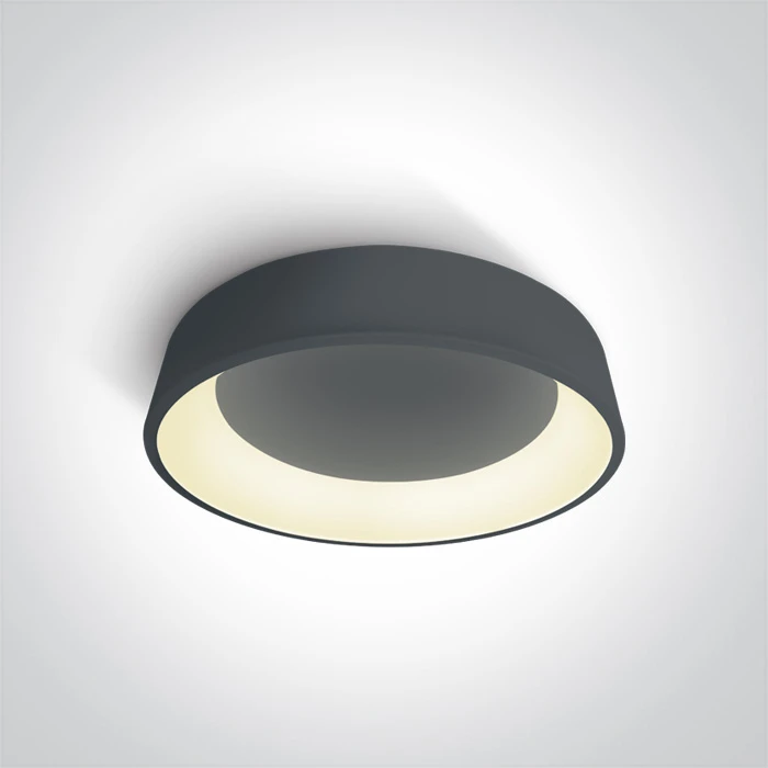 Lubinis šviestuvas 42W LED plafonas, antracito sp., 3000K, 62142N/AN/W