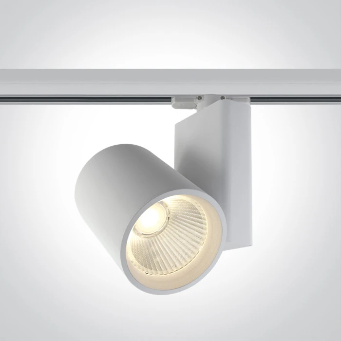 42W LED šviestuvas į bėgelius, baltas, 3000K, 65614NT/W/W