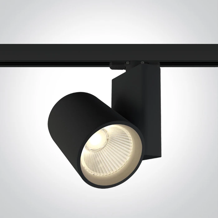 42W LED šviestuvas į bėgelius, juodas, 3000K, 65614NT/B/W