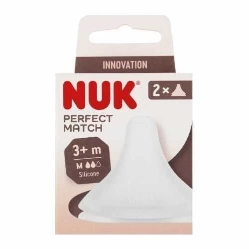 Nuk 436058 PERFECT MATCH SILIKONINIS BUTELIUKO ČIULPTUKAS 3+, 2 VNT. 538924, 10709033
