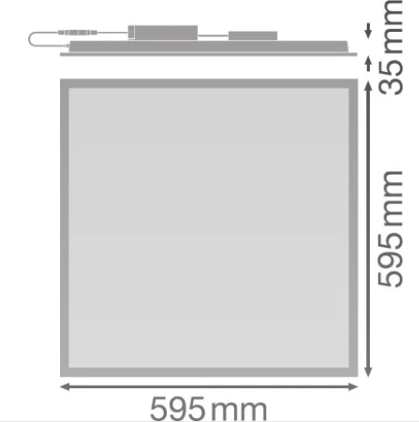 Ledvance 43W 60x60 panelė BIOLUX HCL, 2700-6500K, CRI90