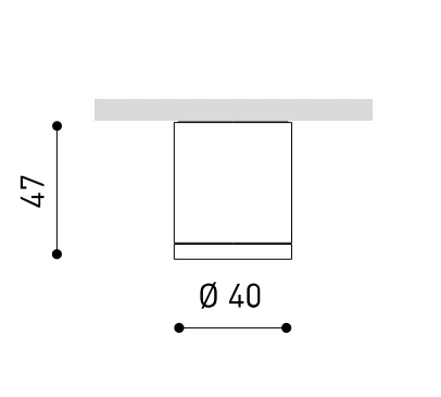 4,5 / 6,5W Paviršinis šviestuvas ARKOSLIGHT TOP MINI, 2700K, baltas