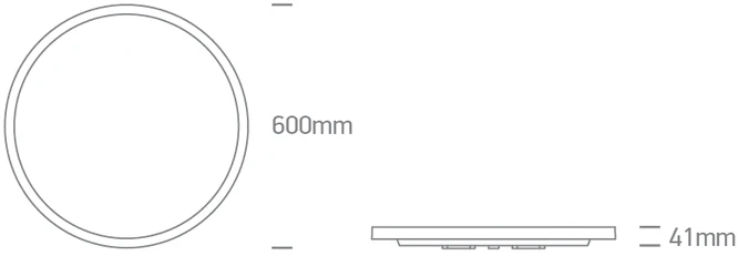 Lubinis šviestuvas 45+5W LED paviršinis šviestuvas, juodos sp., 2700/3200/4000K, 600mm, šviečia į viršų ir į apačią, 62002D/B/V