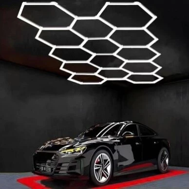 Lubinis šviestuvas 456W LED lubinis korio formos šviestuvas 14HEX, baltas, 6000K