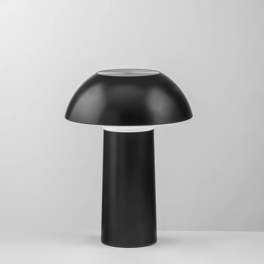 4,5W LED įkraunamas stalo šviestuvas MYKES, juodas, CCT, dimeriuojamas