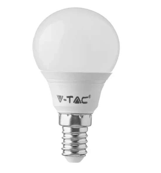 V-tac 4,5W LED lemputė, E14, P45, 3000K, 3vnt. pakuotėje