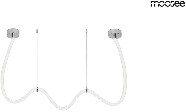 45W LED pakabinamas šviestuvas LASSO 400 SMART, sidabro sp., 3000/4000K