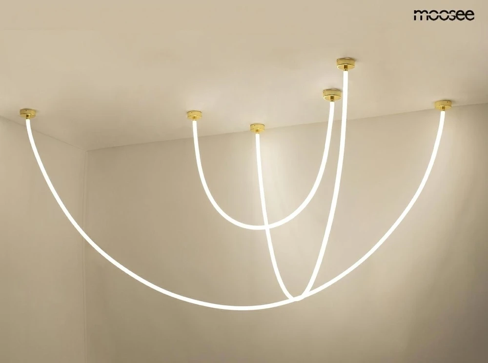 45W LED pakabinamas šviestuvas LASSO 400 SMART, aukso sp., 3000/4000K