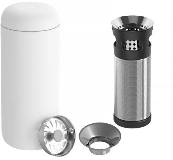 Fellow Carter Move Mug termo puodelis + arbatinukas 473 ml Baltas