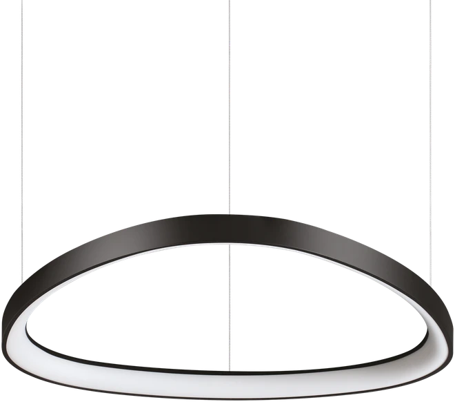Ideal Lux 47W LED pakabinamas šviestuvas GEMINI, juodas, 3000K, dimeriuojamas, 304694