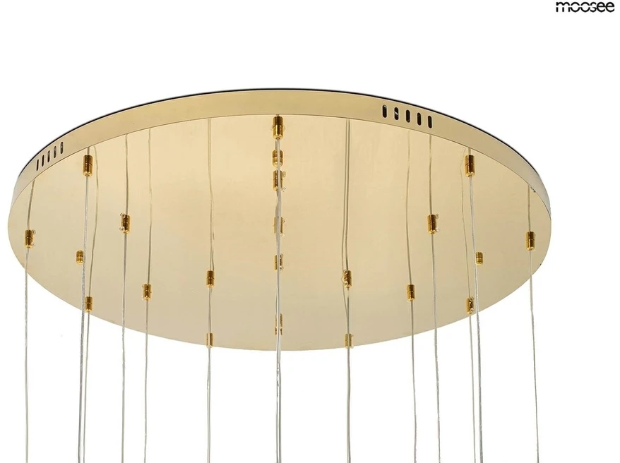 47W LED pakabinamas šviestuvas LEAFS DISC, aukso sp., 3000K