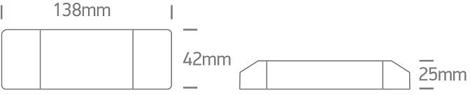 4,8-26W LED maitinimo šaltinis, DALI/PUSH, 160-700mA, 89026AL