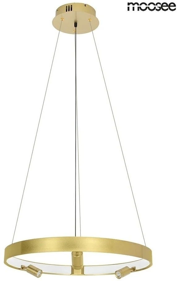 48,3W LED pakabinamas šviestuvas CIRCLE SPOT 60, aukso sp., 3000K