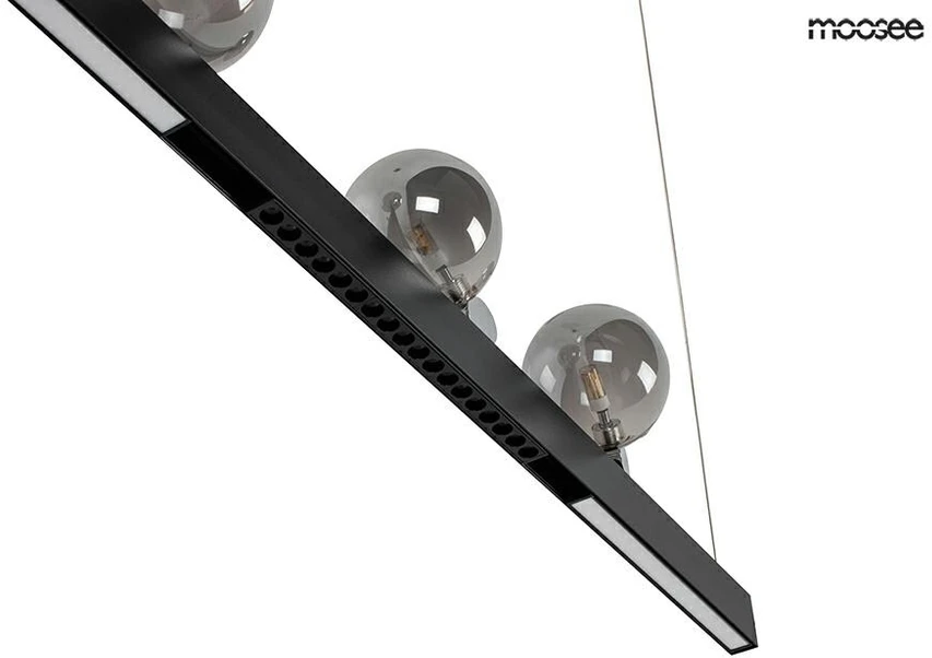 48W LED pakabinamas šviestuvas LINEAL, 4xG4, juodas, 3000K, parduodamas su lemputėmis