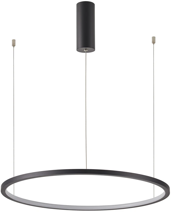 Italux 48W LED pakabinamas šviestuvas VINOLA, juodas, 3000/4000K