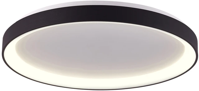 Lubinis šviestuvas Italux 48W LED paviršinis šviestuvas VICO, juodas, 3000/4000K, dimeriuojamas
