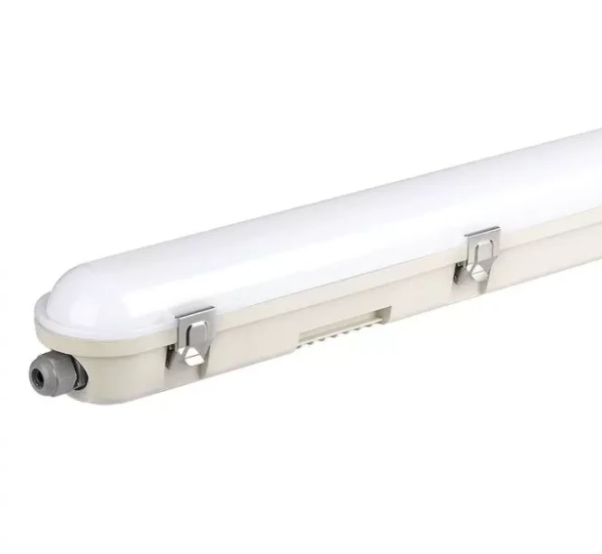 V-tac 48W LED šviestuvas, 150cm, baltas, 4000K, IP65, veikia iki 3h avariniu režimu
